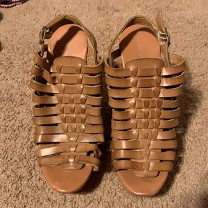 Tan wedges